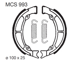 szczęki hamulcowe MCS 993
