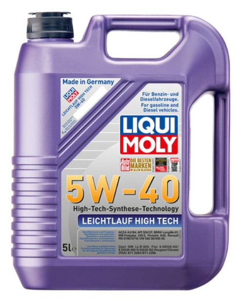 LIQUI MOLY olej silnikowy do sam. osobowych Leichtlauf High Tech 5W-40 5L